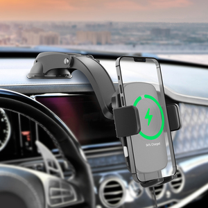 Nouveautés suporte de celular para carro support de <span class=keywords><strong>chargeur</strong></span> de voiture sans fil support de téléphone de voiture 15w <span class=keywords><strong>chargeur</strong></span> sans fil <span class=keywords><strong>pour</strong></span> tableau de bord de voiture - Product Image 1