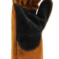 Gants de soudage MaxiPact en cuir de vachette robuste, 14 pouces, résistants à la chaleur, qualité AB, pour soudeurs, travaux de construction, fabrication métallique, sécurité