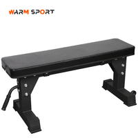 Équipement de gymnastique commercial multifonctionnel professionnel assis roue de banc plat marque chaude WM7003-03 PU + Tube en acier 27KG Non pliable