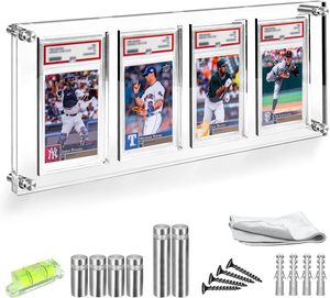 Estuche de acrílico al por mayor para tarjetas clasificadas, con cierre de botón, multifunción, para almacenamiento y exhibición de tarjetas deportivas - Product Image 4