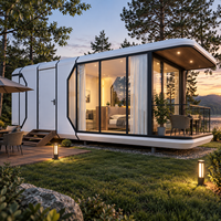 Chambre d'hôtel capsule spatiale, maison modulaire de luxe préfabriquée, mini-cabane portable pour glamping
