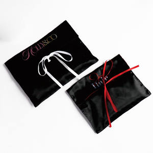 カスタムロゴ印刷入り丈夫なサテン封筒ヘアエクステンション化粧品収納バッグ高級ギフトウィッグ梱包防塵 - Product Image 6