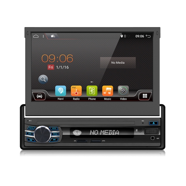 HOT Sale Flip Down Screen Car Dvd Player in Android Os with Car Autoplay Funtion 7 Inch HD Screen Car Radio