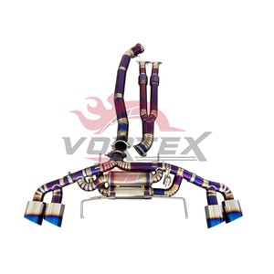 Vortex 102mm Titanium Valvetronic Exhaust for Nissan GTR R35 Purple Catback Muffler with Y Pipe <b>Kit</b> - Product Image 1