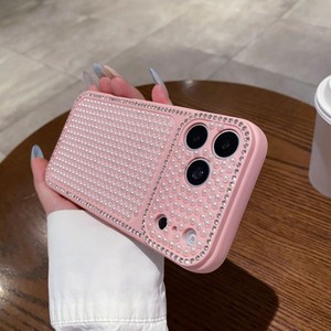 เคสโทรศัพท์มือถือหรูหราประดับมุก คริสตัล และเพชร รุ่นใหม่ล่าสุด แฟชั่นวิบวับ สำหรับ iPhone 17 pro max 16 15 14 13 จากโรงงาน - Product Image 4