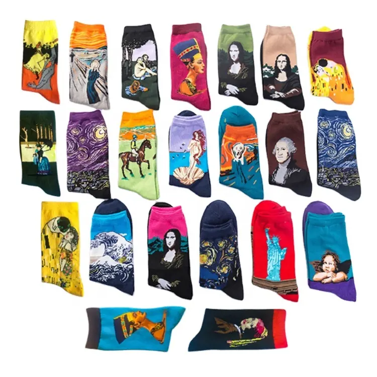 Hot sale Cartoon Fruit Character Animal Food Jacquard Womens Socks Casual Cotton Funny Socks