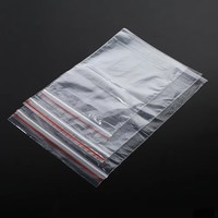 Sacs en plastique transparents refermables à fermeture éclair avec joint de sécurité pour l'emballage de vêtements – Offre Spéciale