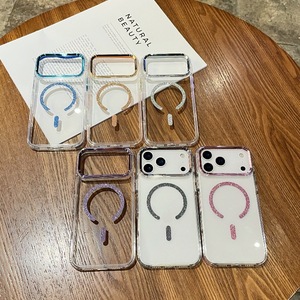 Новый чехол для телефона с термотрансферной печатью, блестками и магнитной адсорбцией для 17Promax, прозрачный, для <span class=keywords><strong>iPhone</strong></span> 16, Golden Shield 11 - Product Image 4