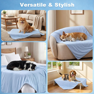 Manta Refrigerante Premium para Mascotas, Almohadilla Fría Duradera, Manta Suave para Mascotas, Tapete Ligero Lavable, Autorefrigerante, para Usar en Sofá, Jaula o Cama - Product Image 4