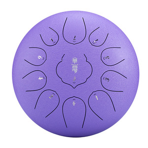 Hot Selling 10 Inch Steel Tongue <b>Drum</b> 11 Notes Handpan <b>Drum</b> Melodic Percussion Instrument for Practice - Product Image 1
