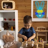 Enseignes néon Bonnie Rabbit de Five Nights at Freddy's, luminaire FNAF lapin de dessin animé à intensité variable pour chambre et bar, alimenté par USB - Corps en acrylique IP65