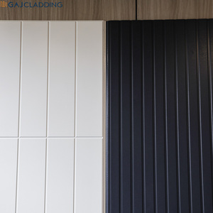 GAJ彫刻入り内装壁材クラッディングブロック線状テクスチャプレコートファイバーセメントパネル - Product Image 1