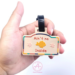 Xu hướng thiết kế Silicone PVC tag tùy chỉnh Vali tag dây đeo khác nhau và hình dạng bền cho trẻ em tag Giao hàng nhanh - Product Image 2