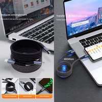 Câble USB C magnétique en nylon et cuivre pur 60W Type C pour iPhone iPad MacBook pour Samsung pour Huawei