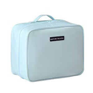 Bolsa Organizadora de Zapatos de Viaje con Asa y Cubierta de Malla con Cierre, Cubo de Embalaje Ligero para Sandalias, Zapatos Planos, Pantuflas y Tacones, Azul - Product Image 1