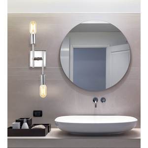 <span class=keywords><strong>Applique</strong></span> da Parete Moderna a 3 <span class=keywords><strong>Luci</strong></span> in Ottone Nero e Oro con Vetro Trasparente per Illuminazione Bagno - Product Image 4