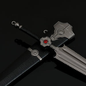 Siete espadas arma de Metal completo modelo 22CM She Excaliper <span class=keywords><strong>Anime</strong></span> Samurai espada regalo Cosplay Props con grabado - Product Image 6