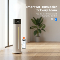 Humidificateur d'air intelligent numérique ultrasonique de 10 L pour usage commercial, aromathérapie, grande capacité, pour la maison et les grandes pièces, avec Wi-Fi Tuya