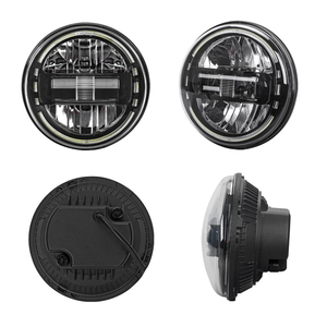 Phares <span class=keywords><strong>LED</strong></span> LOYO 60W Faisceau Haut et Bas H4 Halo <span class=keywords><strong>Angel</strong></span> Eye DRL <span class=keywords><strong>Phare</strong></span> King Kong pour Jeep Wrangler JK TJ et Land Rover - Product Image 2