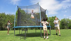 Bestway 59104 Xtreme Air 3.66 m X 2.78 m Kids Outdoor <strong>Trampoline</strong> with Ladder Easy to Set up - Product Image 2