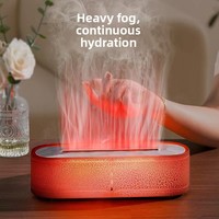 Diffuseur d'arômes à flamme colorée, machine de pulvérisation d'encens automatique, humidificateur de bureau domestique à forte brume