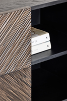 Armoire en chêne de campagne française, style rétro minimaliste, grain de bois massif, armoire latérale à quatre portes, meubles de maison en bois recyclé