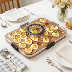 Coffret de transport pour œufs de Pâques, 24 emplacements avec poignée, couvercle transparent sans BPA, support pour œufs de Pâques, plateau pour œufs de Pâques - Product Image 6