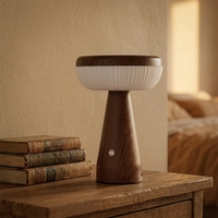 Lampe de Table LED Sans Fil Rechargeable Design Moderne de Fabrication pour Restaurant de Luxe, Hôtel, Veilleuse Tactile Portable à Batterie