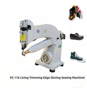 Machine à coudre de finition et de découpe de bords FS-116 avec moteur à engrenages 220V 55kg 720 paires/heure certifiée CE 1 an 0.25kW - Product Image 1