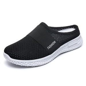 Zapatillas de deporte de estilo de baloncesto de suela blanda cómodas y transpirables ligeras para mujer, zapatos planos de malla hueca para deportes de verano para caminar - Product Image 4