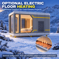 Maison capsule modulaire préfabriquée avec isolation en PU pour projets en climat froid en Norvège