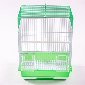 Premium <b>Large</b> Plastic Rounded Pet Parrot House Bird Carrier Breeding Folded Double-Layer Bird Cage with Wheels All Seasons - Product Image 4