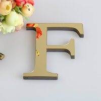 Autocollants muraux à effet 3D en acrylique, 26 lettres anglaises, avec miroir, pour la décoration de maison