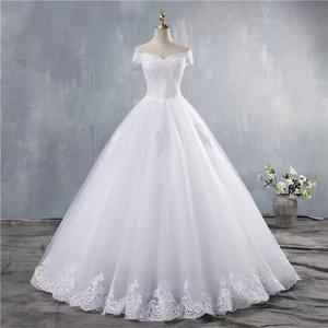 Robe de mariée blanche personnalisée pour femmes, avec appliques en dentelle, épaules dénudées, robes de mariée formelles, Vestido De Noiva, robe de mariée - Product Image 2