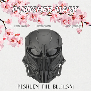 <span class=keywords><strong>Masque</strong></span> de fête <span class=keywords><strong>Punisher</strong></span> en nylon, rechargeable, écologique, protection faciale complète pour costume à thème film et décoration de jeu - Product Image 2