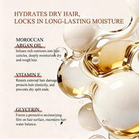 Sampo Minyak Argan Maroko 750ml Bebas Paraben Membersihkan Secara Mendalam Menutrisi Memperbaiki Rambut Kering Rusak Anti Frizz Label Pribadi OEM
