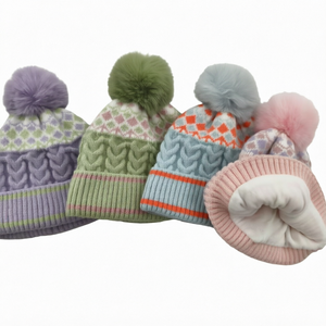 Gorro de Punto Jacquard Personalizado con Logotipo para Niños, Gorro de Invierno Unisex Estilo Urbano - Product Image 1