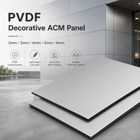 2mm 3mm 4mm 5mm 6mm Pared PVDF Panel Superficie Acp Formica Laminado Decorativo ACM