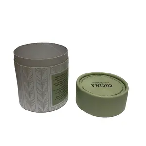 Wholesale Recycled Round Paper Box Custom Size Food Packaging Box Cardboard Cylinder Box Tea Paper Tube Packaging