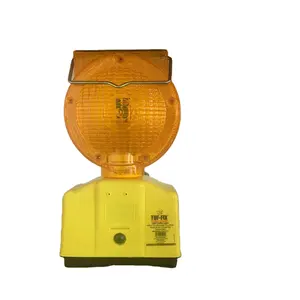 Traffic Cone Use rechargeable Solar LED Flashing Blinker warning light