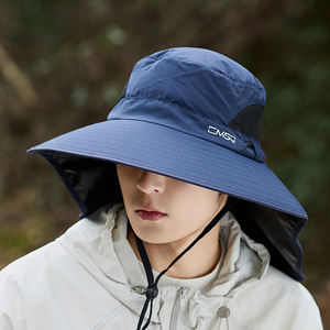 Estate Outdoor uomo nuova protezione UV cappello secchio protezione collo per la pesca in montagna con tesa larga - Product Image 4