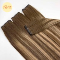 Extensions de cheveux Fasimei de haute qualité, cheveux vierges alignés dans le sens des cuticules, Genius Weft, extensions de cheveux européennes