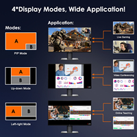 Carte de capture vidéo HDMI double 4K, mélangeur, commutateur, USB C 3.0, streaming, OBS, capture, enregistrement en direct de jeux, HDR, convertisseur HDMI vers USB