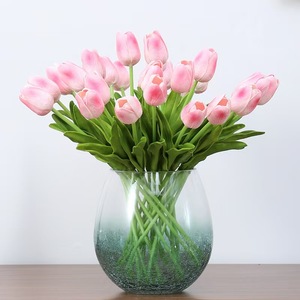 YL Tulipes artificielles <span class=keywords><strong>de</strong></span> haute qualité, toucher réel, mini-bulbes <span class=keywords><strong>de</strong></span> tulipes en PU, fleurs <span class=keywords><strong>de</strong></span> tulipes artificielles pour mariage, remise <span class=keywords><strong>de</strong></span> diplôme, Pâques, fêtes - Product Image 1