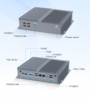Iwill Fanless Industrial PC J3710 CPU 2xNICs VGA HD Puertos 8xUSB 6xCOM Ddr3 Ram Mini Pc