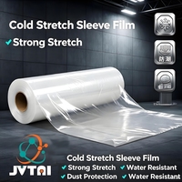 Film PE de protection industriel extensible haute résistance Jutai, surface brillante, moulage par soufflage