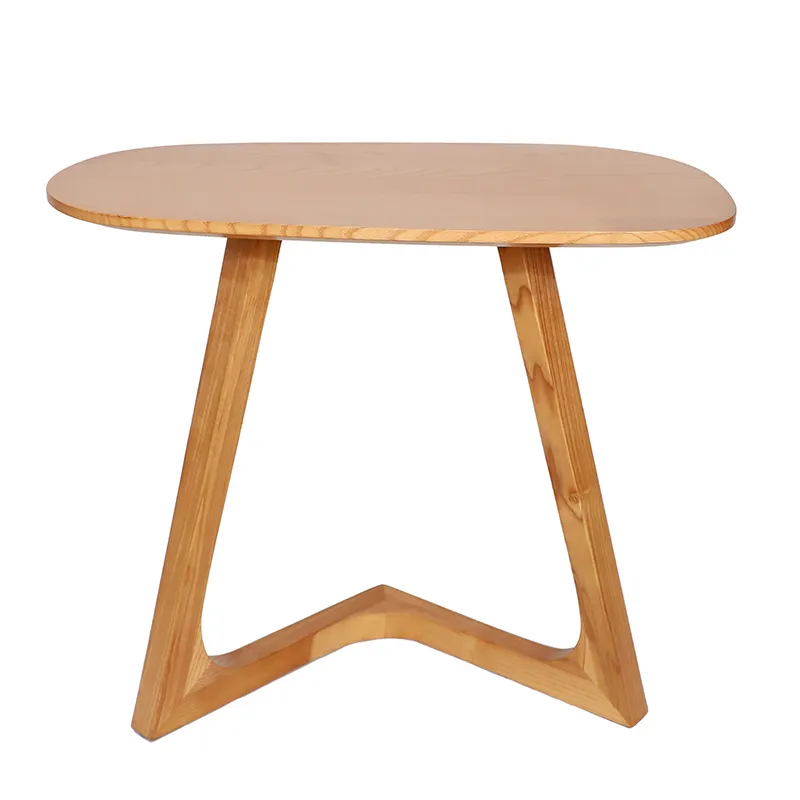 Diskon besar-besaran 2024 meja samping kayu solid desain klasik kreatif