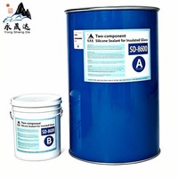Scellant silicone neutre à deux composants pour verre isolant, étanchéité secondaire, composé hautement élastique résistant aux intempéries