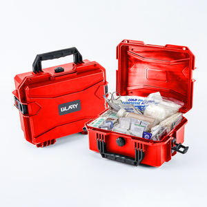 GLARY Estuche médico protector duro resistente a los impactos Caja de almacenamiento de servicio de primeros auxilios de plástico Caja de caja vacía médica con cerradura - Product Image 1