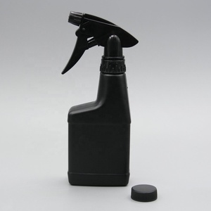 Botella vacía de plástico HDPE, pulverizador de gatillo negro de 250ml, con dos pegatinas en cada lado - Product Image 2
